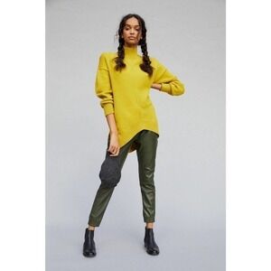 Anthropologie Maeve‎ Crystal Tunic sweater sz XS golden mustard yellow